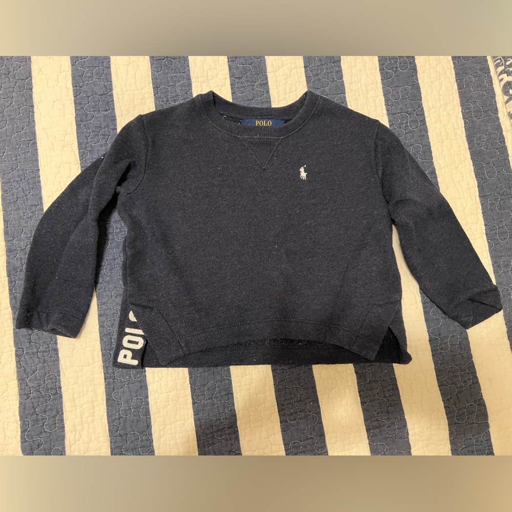 Ralph Lauren navy girls sweatshirt size 3/3T